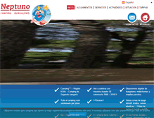 Tablet Screenshot of campingneptuno.com